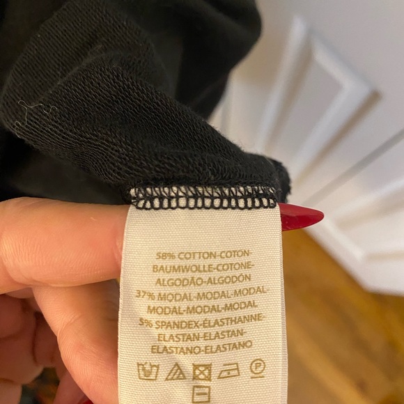 Free People Black Sweatshirt-tunic - Picture 4 of 5